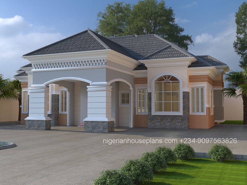 3 bedroom bungalow (Ref: 3025) - NigerianHousePlans