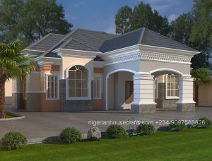 3 bedroom bungalow (Ref:3025) - NIGERIAN HOUSE PLANS