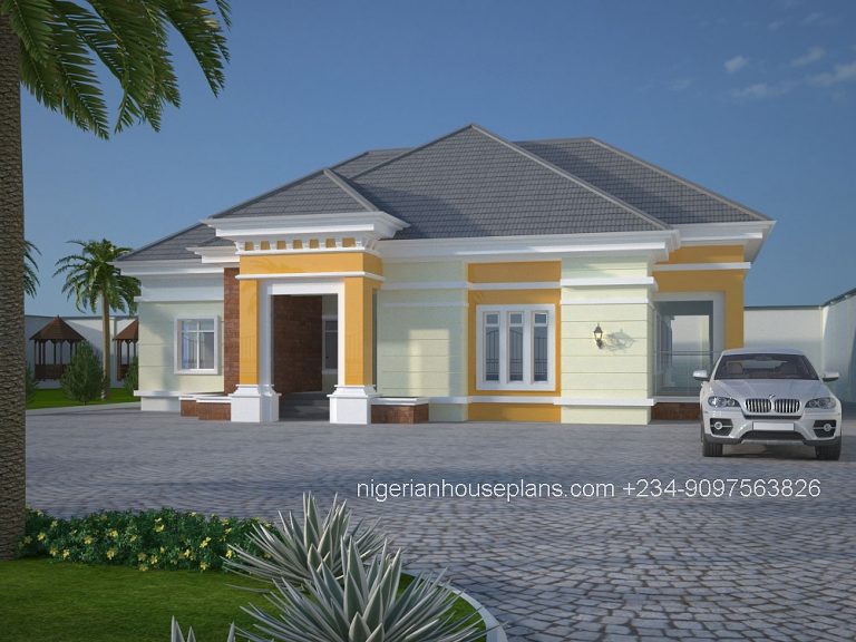 4 Bedroom Bungalow (ref.4027) - Nigerian House Plans