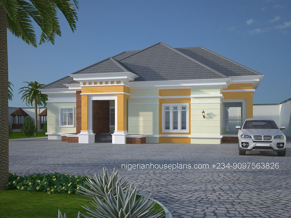 4 Bedroom Bungalow Ref 4027 NigerianHousePlans