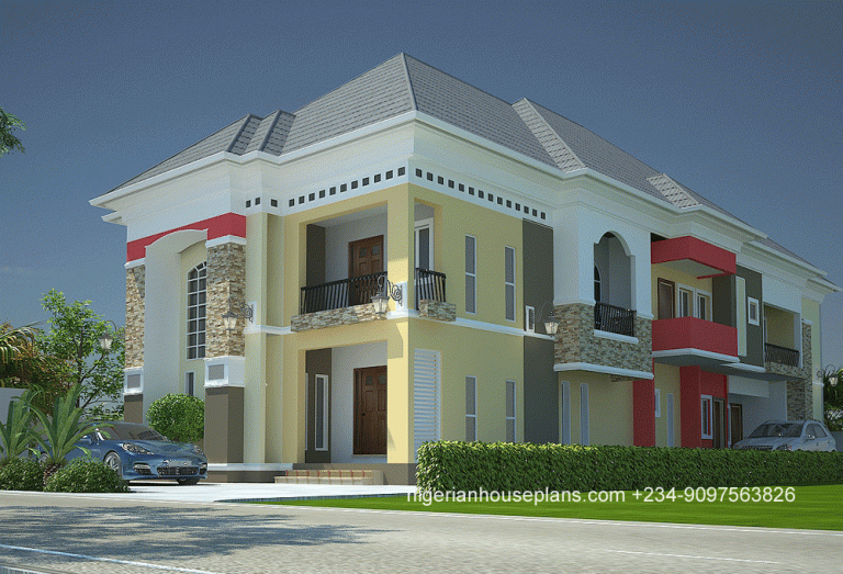 4 bedroom duplex & 2 bedroom flats (Ref. 4041) - NigerianHousePlans
