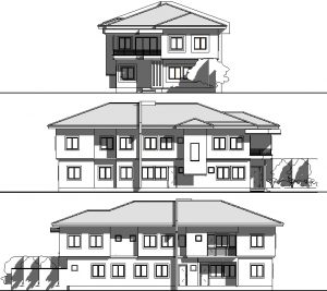 4 bedroom duplex/2 bedroom flats(4035) - NIGERIAN HOUSE PLANS