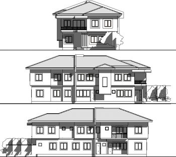 4 Bedroom Duplex 2 Bedroom Flats(4035) - Nigerian House Plans