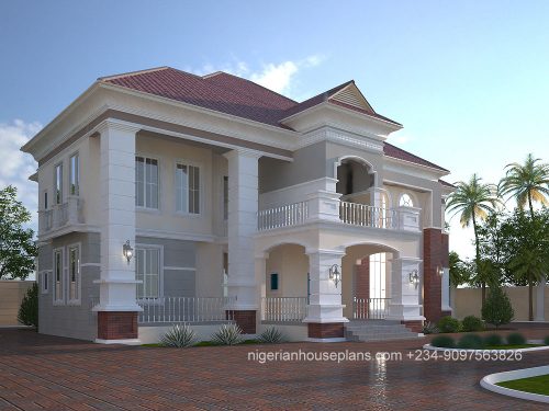 5 bedroom duplex (Ref:5021) - NIGERIAN HOUSE PLANS