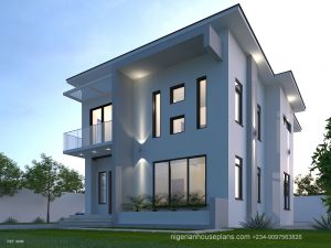 4 Bedroom Duplex (Ref. 4046) - NIGERIAN HOUSE PLANS