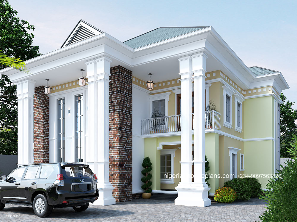 4 Bedroom Duplex Ref 4048 Nigerian, Nigeria House Design Plans