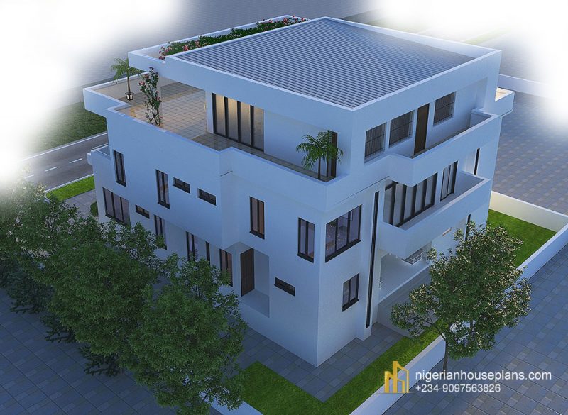 5 bedroom duplex (Ref. 5010) - NIGERIAN HOUSE PLANS