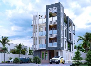 Apartment Building (ref. Cs-8801) - Nigerian House Plans