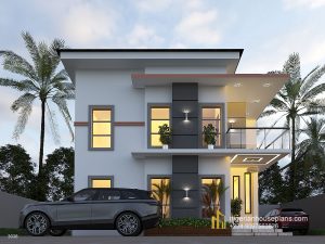 3 bedroom duplex (Ref.3038) - NIGERIAN HOUSE PLANS