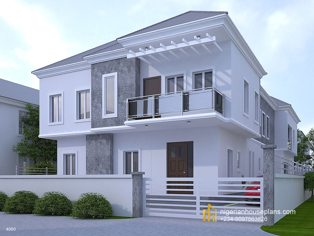 4 Bedroom Duplex 2 Bedroom Flats Ref 4060 NIGERIAN HOUSE PLANS