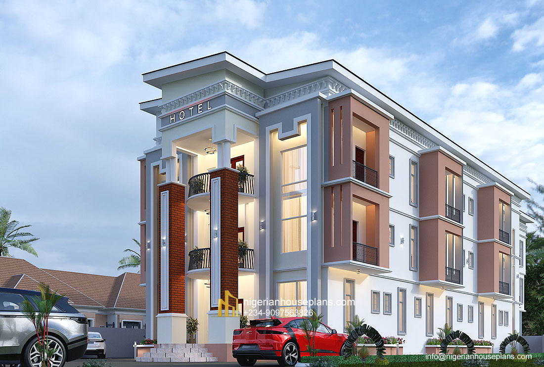 Hotel Design Ref 9100 Nigerian House Plans