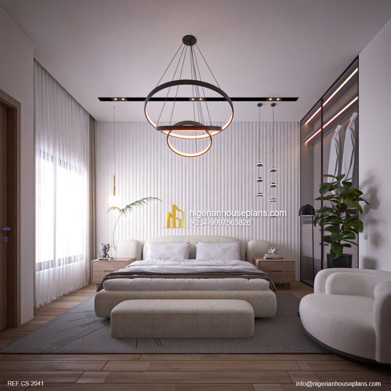 2 bed. apartment Interior design (Ref. CS 2041) - NIGERIAN HOUSE PLANS
